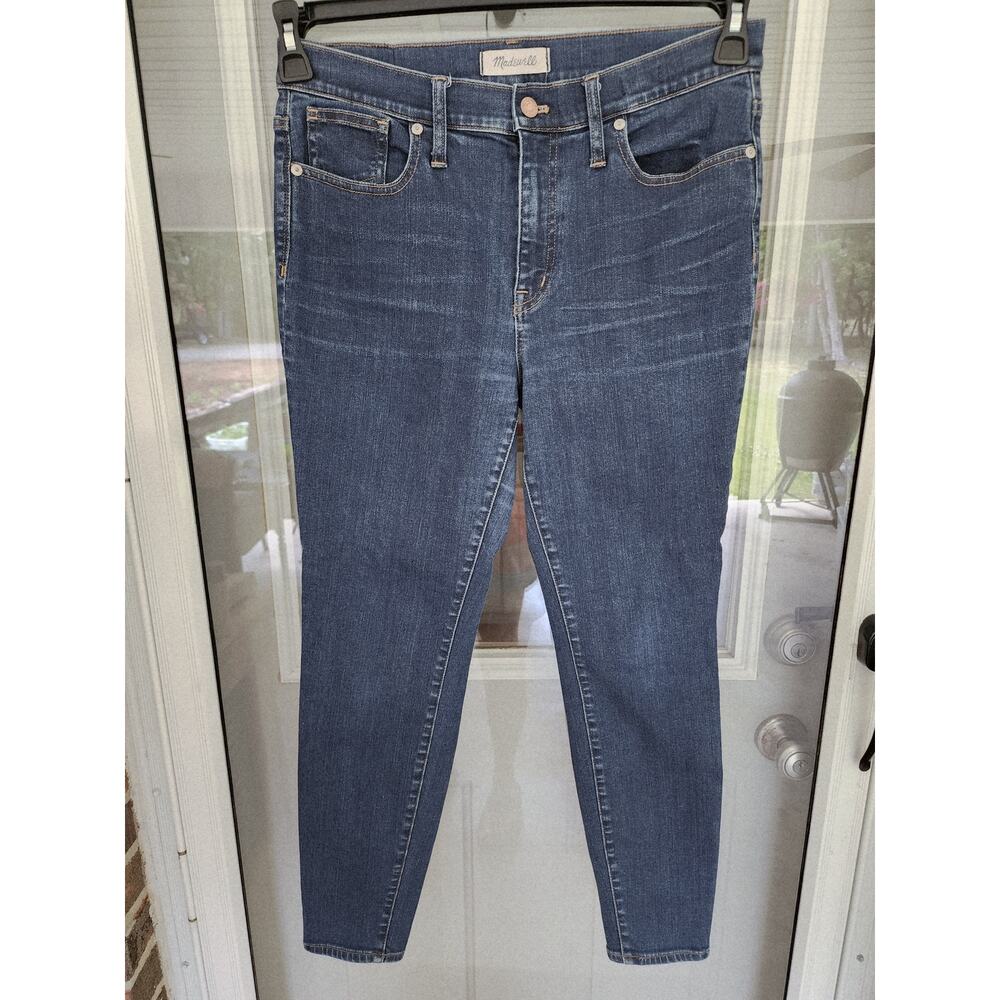 Madewell Womens Size 31 9" High Riser Skinny Skinny Denim Blue Jeans - Picture 4 of 12